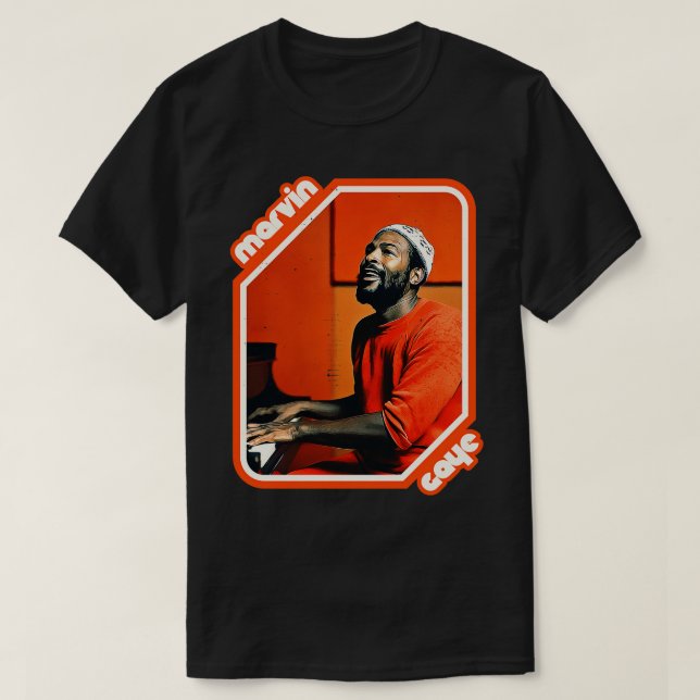 Retro Marvin Gaye Tribute T-Shirt (Design vorne)