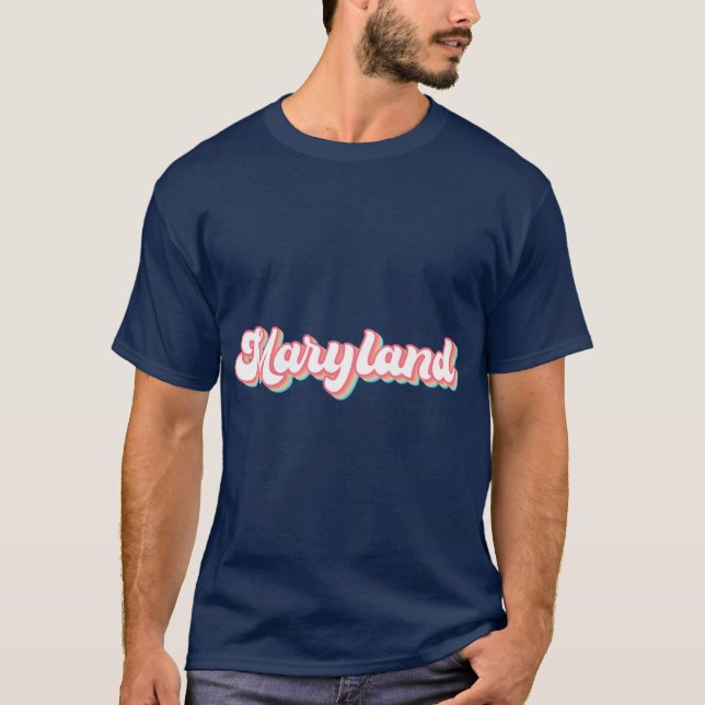 Retro Maryland T-Shirt (Vorderseite)