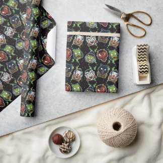 Retro-Masken - Gift Geschenkpapier