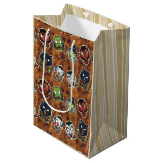 Retro-Masken - Kürbis Mittlere Geschenktüte
