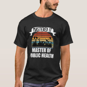 Retro Master of Public Health Meisterschaften Es M T-Shirt