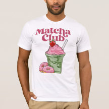 Retro-Matcha-Club-Ästhetik-T-Shirt - Cute Vintage