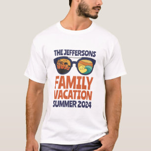 Retro Matching Family Trip Beach Urlaub T-Shirt