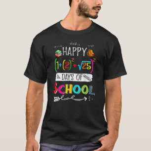 Retro Math Formel glücklich 100 Tage der Schule 10 T-Shirt