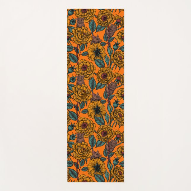 Retro-Mäuse-Party Yogamatte (Vorderseite)