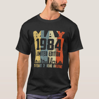 Retro May 1984 Funny 38Th Birthday T-Shirt