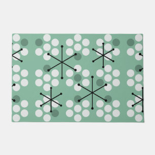 Retro MCM Dots-Größe des mittleren Jahrhunderts gr Fußmatte