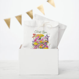 Retro Meadow Classic-Blume Geschenktütchen