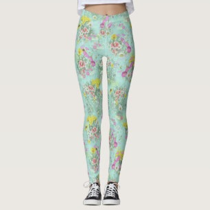 Retro Meadow Classic-Blume Leggings