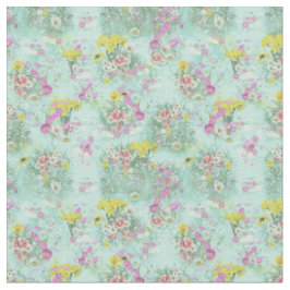 Retro Meadow Classic-Blume Stoff