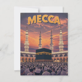 Retro Mecca Travel Postkarte