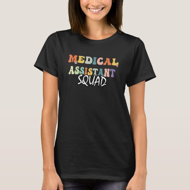 retro Medical Assistant squad T-Shirt (Vorderseite)