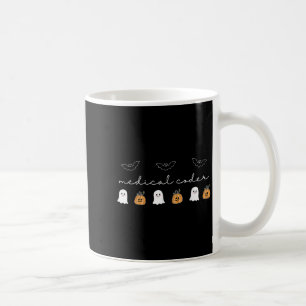 Retro Medical Coder Pumpkin Ghost Worker Halloween Kaffeetasse