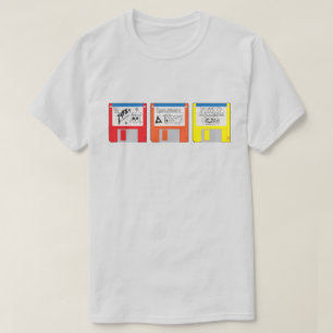Retro-Medien Disketten Anfang 2000er Jahre T-Shirt