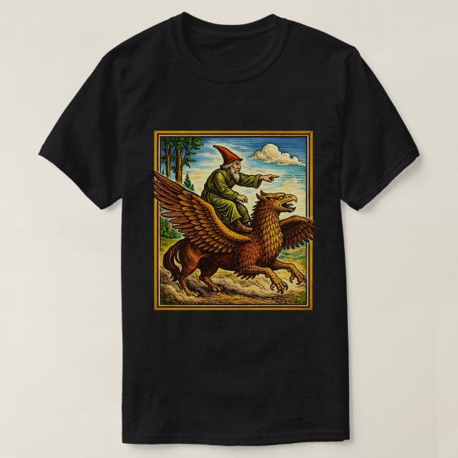 Retro Medieval Snail Rider Fantasy Tee Postcard (Design vorne)