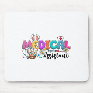 Retro Medizinisches Sofort-Team Häschen Krankensch Mousepad