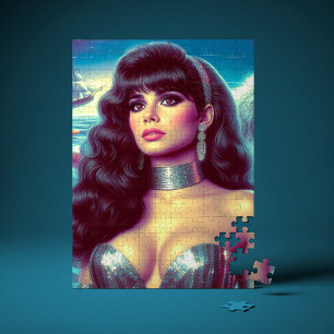 Retro-Meerjungfrau Pin-up Puzzle