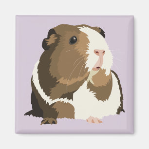 Retro Meerschweinchen-"Betty" Kühlschrankmagnet Magnet