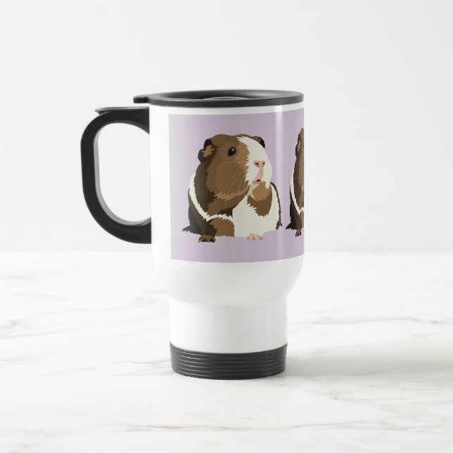 Retro Meerschweinchen-"Betty" Reise-Tasse Reisebecher (Links)