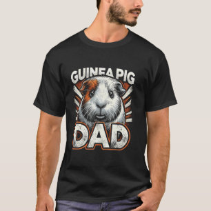 Retro Meerschweinchen-Vater Lustiger Vatertag Haus T-Shirt