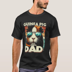 Retro Meerschweinchen-Vater Lustiger Vatertag Haus T-Shirt