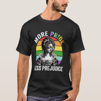 Retro Mehr Stolz Weniger Vorurteil Regenbogen LGBT T-Shirt