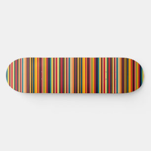 Retro-Mehrfarben-Streifen modernes Skateboard-Deck Skateboard
