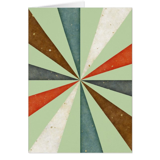 Retro mehrfarbiger Swirbel auf Minzgrün Hintergrun (Vorne)