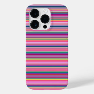 Retro-Mehrfarbstreifen Case-Mate iPhone 14 Pro Hülle