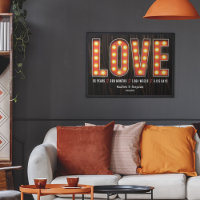 Retro Meilenstein 25 Jahre Personalisierte Liebe
