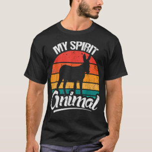 Retro Mein Geist Tierdesign Esel Liebhaber und nic T-Shirt