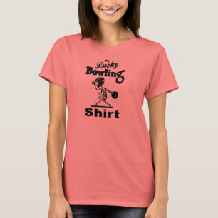 Retro mein glückliches Bowlings-Shirt für Frauen T-Shirt