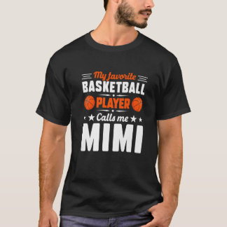Retro Mein Lieblings-Basketball-Spieler ruft mich T-Shirt