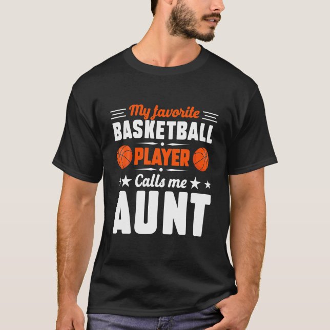 Retro Mein Lieblings-Basketball-Spieler ruft mir T T-Shirt (Vorderseite)