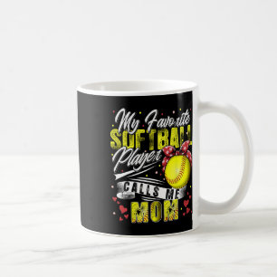 Retro Mein Lieblings-Softballspieler nennt mich Mo Kaffeetasse
