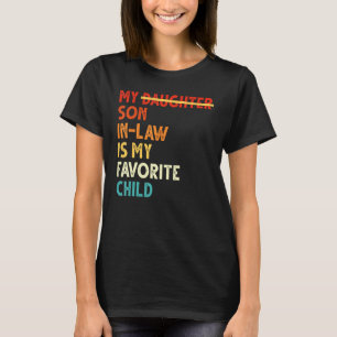 Retro Mein Schwiegersohn ist mein Lieblingskind  V T-Shirt