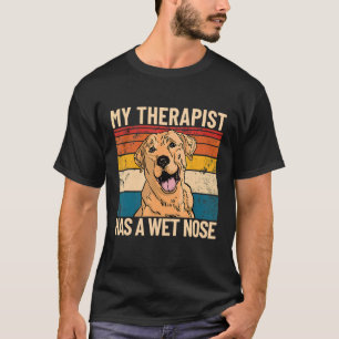 Retro mein Therapeut hat eine Nase Pet Labrador Re T-Shirt