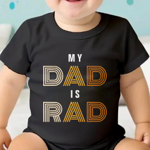 Retro Mein Vater ist der Krasse Kindertag Baby Strampler