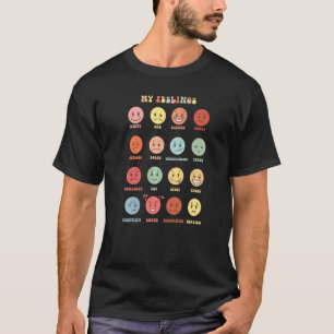 Retro meine Gefühle Emotion gegenüber psychischer T-Shirt