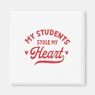 Retro Meine Schüler haben mir das Herz Niedlich Te Magnet