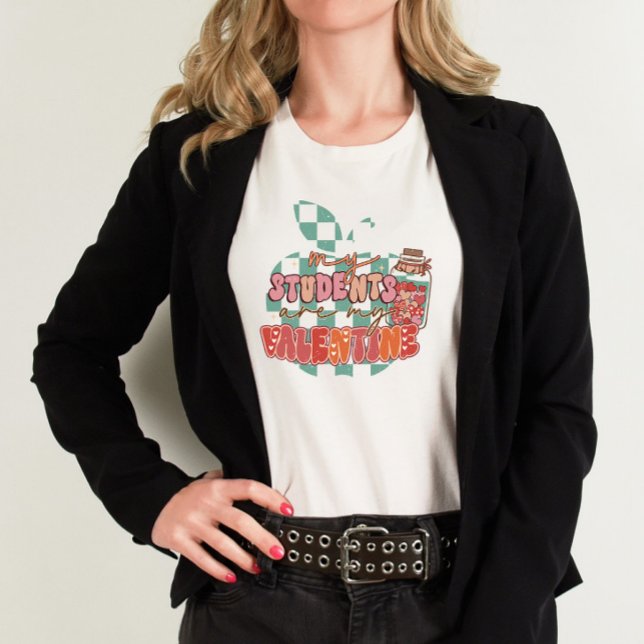 Retro Meine Schüler sind mein Valentinlehrer T-Shirt (Von Creator hochgeladen)