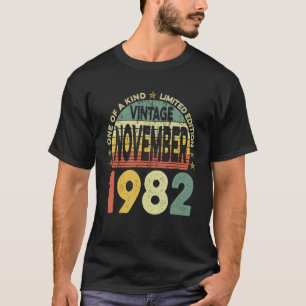 Retro Men 40 Jahre Vintag November 1982 40. B T-Shirt