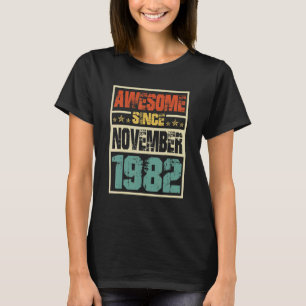 Retro Mens 40 Jahre Phantastisch seit November 198 T-Shirt