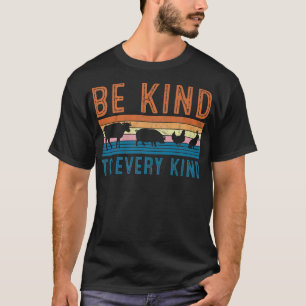 Retro-Mensch für jedes Tier im Veganen Alter T-Shirt