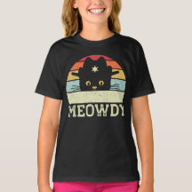Retro Meowdy Katzen-Meme Lustiger Cowboy Katzenhut