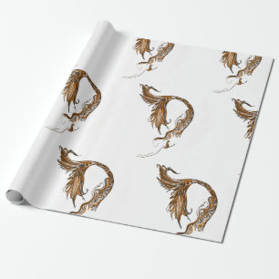 Retro Mermaid Wrapping Paper Geschenkpapier
