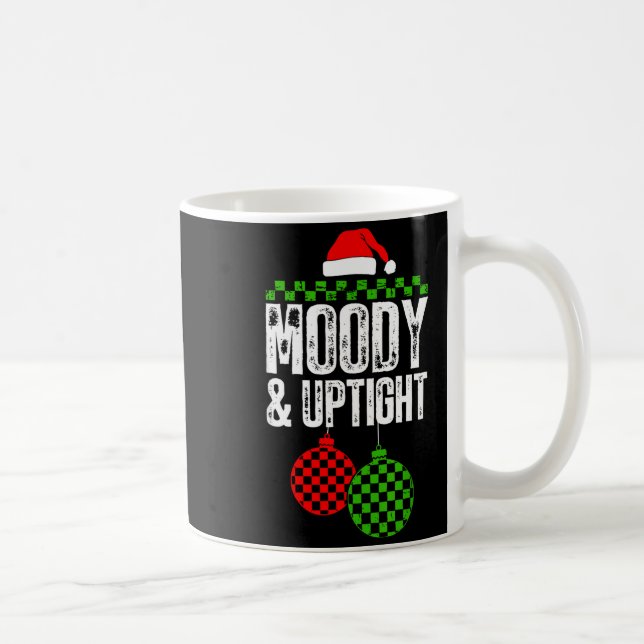 Retro Merry And Bright Moody And Uptight Couples C Kaffeetasse (Rechts)