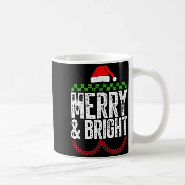 Retro Merry And Bright Moody And Uptight Couples C Kaffeetasse (Rechts)