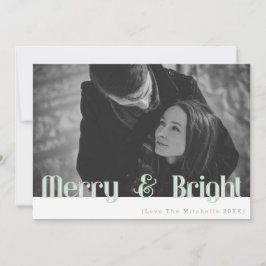 Retro Merry & Bright | FOTO Feiertagskarte