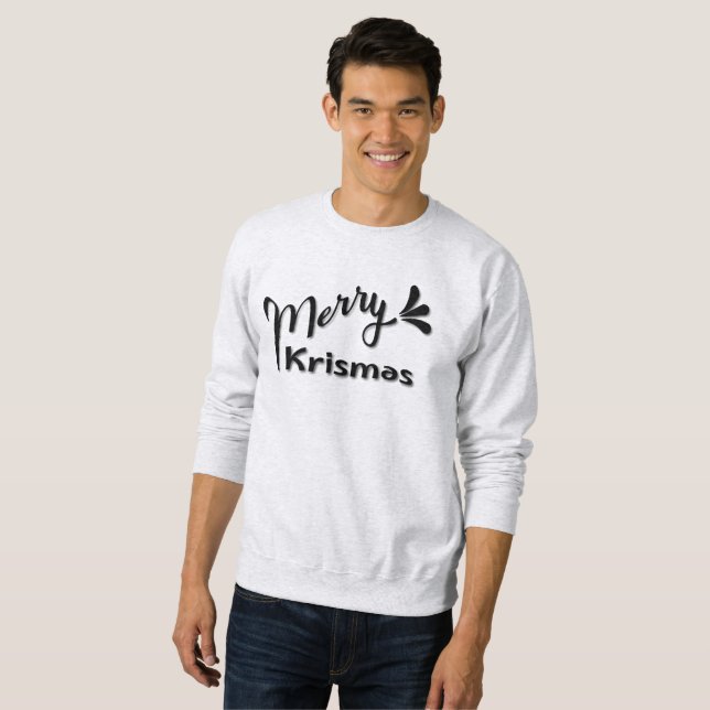 Retro Merry Christmas Style Sweatshirt (Vorne ganz)